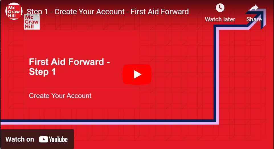 Step 1 - Create Your Account - First Aid Forward